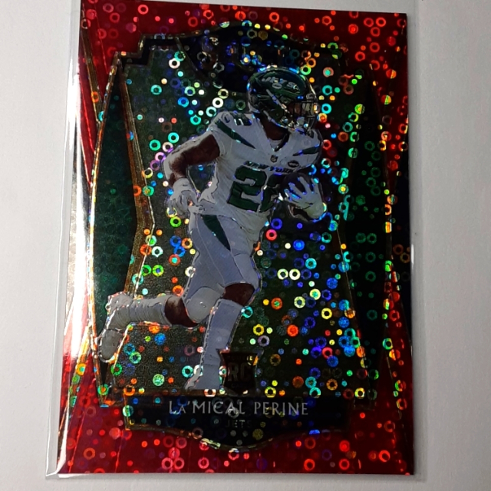 La'Mical Perine rookie disco numbered card